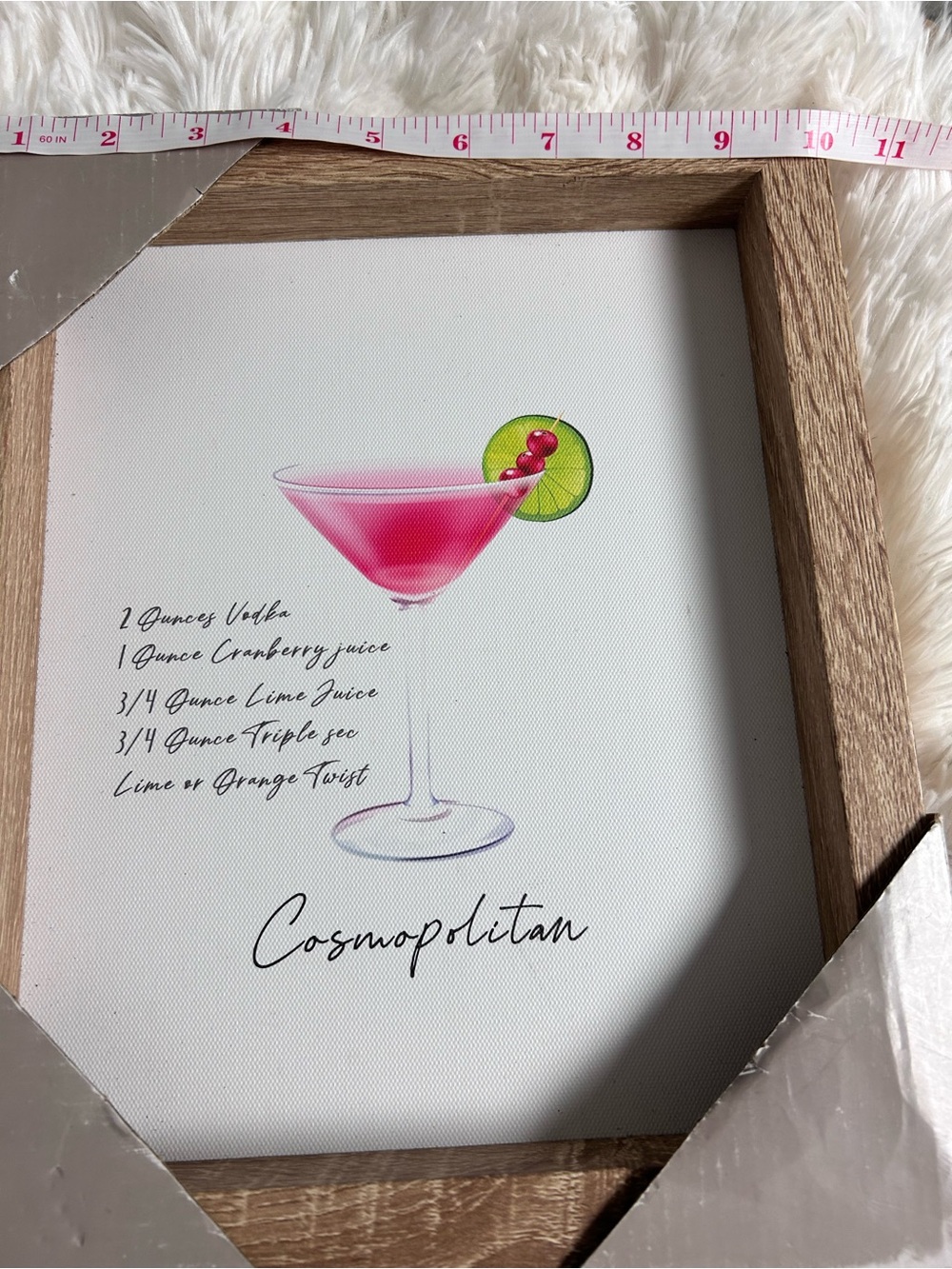 New Cosmopolitan Cocktail Framed Wall Art - Pink & Green - Picture 5 of 5